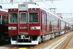 鉄道写真 阪急電鉄 6300系 6351 嵐山線 桂 - 嵐山 KG判（102mm×152mm）