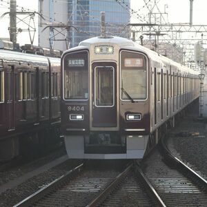 鉄道写真 ～ 阪急電鉄 9300系 9404 & 8300系（89mm×89mm）