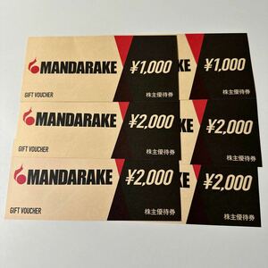 10000円分 まんだらけ 株主優待券