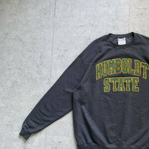 champion チャンピオン カレッジロゴ HUMBOLDT STATE クルーネック スウェット トレーナー チャコールグレー XL