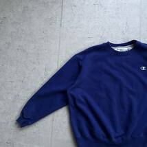 champion チャンピオン ワンポイントロゴ クルーネック スウェット トレーナー ロイヤルブルー XL_画像1