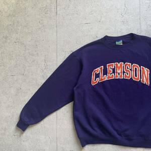 champion チャンピオン カレッジロゴ CREMSON クルーネック スウェット トレーナー パープル L