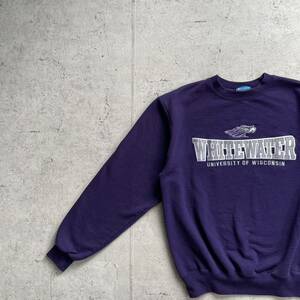 champion チャンピオン カレッジロゴ WISCONSIN クルーネック スウェット トレーナー パープル S