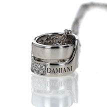 DAMIANI ダミアーニ K18WG ホワイトゴールド アブラッチョネックレス ダイヤモンド サークル クロス 51cm【新品仕上済】【zz】【中古】_画像4