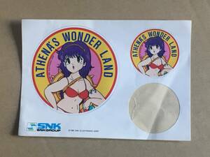 非売品 ☆ATHENA'S WONDER LAND ステッカー☆SNK アテナ 1986 ☆当時物