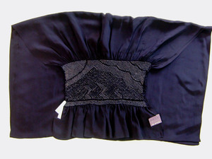 [ new goods ][ free shipping ] for man silk waist band book@ aperture stop edge .. navy blue width 74cm×4.3m. color ground Japan kimono yukata Father's day . except . unused [1 ten thousand jpy exactly ]