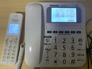 パナソニック VE-GE10-W デジタルコードレス電話機 子機1台 ワンタッチダイヤル×6