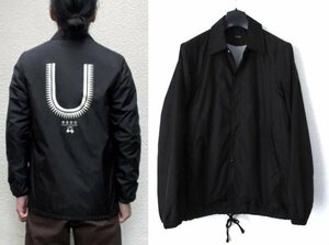 アンダーカバー U LOGO COACH JACKET 1 Uロゴ コーチジャケット no gods no masters GIZ柄 ブラック ※レターパック可