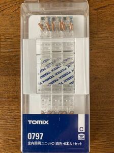 【未使用品】TOMIX Nゲージ 室内照明ユニットC(白色・6本入り)セット(0797)