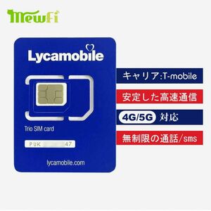 アメリカSIM 8日データ 4G/5G LTE 安定した高速通信カード 旅行 