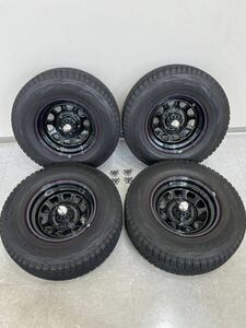 デイトナDAYTONA スタッドレス4本セット PCD 139.7 5穴 15×7.0J(-6) アメ車BRIDGESTONE 