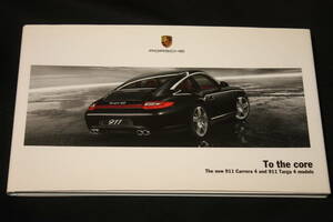 ★2009年 ポルシェ911 997後期型4駆モデル日本語版厚口カタログ(ポルシェジャパン発行) To the core The new 911 Carrera4/Targa4 models