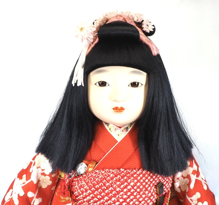 極上品!市松人形 正絹本仕立 本義眼使用 解説の栞付 二代目小出松寿作「 浪花のいちまさん 」 細部まで丁寧に制作されています KEN 極上品!市松人形 正絹本仕立 本義眼使用 解説の栞付 二代目小出松寿作「 浪花のいちまさん 」 細部まで丁寧に制作されています KEN
