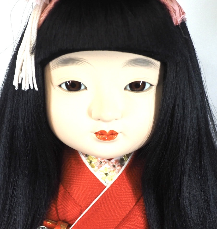 極上品!市松人形 正絹本仕立 本義眼使用 解説の栞付 二代目小出松寿作「 浪花のいちまさん 」 細部まで丁寧に制作されています KEN 極上品!市松人形 正絹本仕立 本義眼使用 解説の栞付 二代目小出松寿作「 浪花のいちまさん 」 細部まで丁寧に制作されています KEN