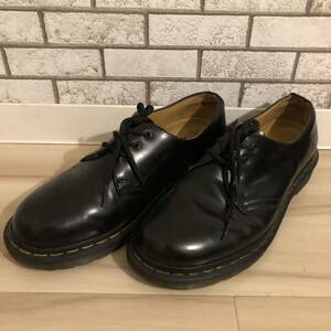 DR MARTENS ドクターマーチン レザーシューズ UK6 ブラック プレーントゥ ブーツ 