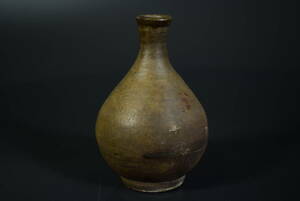 【和　(7691)　時代古作　古唐津徳利　酒器　花生　花瓶