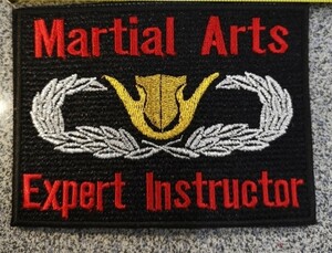 自衛隊　格闘　上級指導官ワッペン　 パッチ　Martial Arts instructor　9cm×6cm