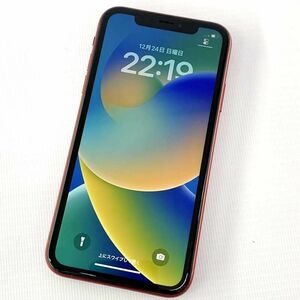 Softbank iPhone XR 64GB MT062J/A レッド【利用制限:○】【iOS 16.6】店頭/他モール併売《スマホ・山城店》U664