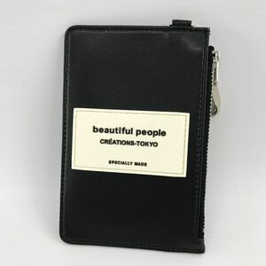 《美品》beautiful people ビューティフルピープル STUDIOUS別注 コイン&カードホルダー/店頭/他モール併売《服飾小物・山城店》S471