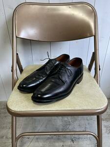 美品 USA製ALLEN EDMONDS La Salle 10 1/2B 28.5㎝ ブラック アレンエドモンズ ラサール 革靴 アメリカ製 Uチップ 黒