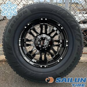 即納 スタッドレス プラド ハイラックス FJ タホ H3 SAILUN WST3 265/65R17 or 265/70R17 タイヤ ホイールセット 4本セット 1台分 新品