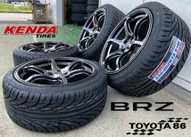 KENDA KR20 F 225/40R18 R 235/40R18 走り屋 86 BRZ 18インチ タイヤホイールセット Acht-6 アハト6_画像4