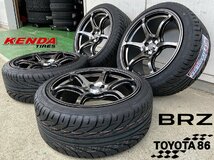 KENDA KR20 F 225/40R18 R 235/40R18 走り屋 86 BRZ 18インチ タイヤホイールセット Acht-6 アハト6_画像5