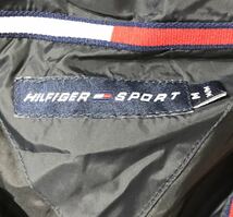 ■ TOMMY HILFIGER SPORT トミー ヒルフィガー スポーツ ■ フラッグ ロゴ 刺繍 ナイロン ダウン ジャケット ブラック M_画像5