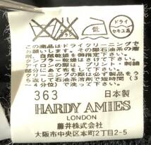 ■ HARDY AMIES SPORT ハーディーエイミス ■ フロント ビッグ ロゴ 刺繍 ウール ニット セーター ブラック L_画像7