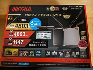 新品　バッファロー Buffalo 無線LAN WXR-11000XE12 Wi-Fiルーター　　Wi-Fi 6E対応 