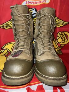 中古美品　Bates USMC Hot Weather RAT Combat Boot E29502G 10R約28センチ　コヨーテブラウン　ドッグタグ付き