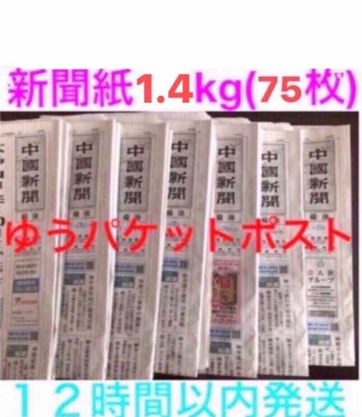 新聞紙 75枚 約1.4kg 中國新聞