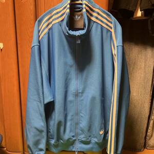 adidas ＢＬＵＥ ＶＥＲＳＩＯＮ　ベッケンバウアー　トラックジャケット　青　オリジナルス　ブルー　希少　レア　