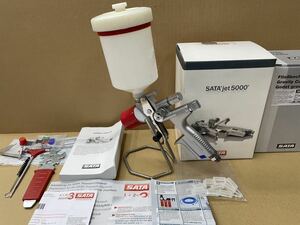 美品 SATA サタ 5000B RP 1.3cc スプレーガン 3988 ペイントストレーナー付 / 板金 塗装 レストア カスタム 全塗装 等に