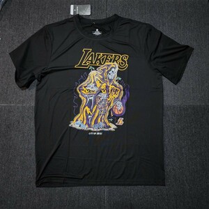 新品　NBA　ロサンゼルス・レイカーズ　半袖Tシャツ　Tee　LA　Tee　バスケット　サイズXL　黒