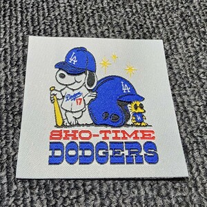 新品　アイロンワッペン　パッチ　野球　 Los Angeles Dodgers 大谷翔平選手　Shotime　ロサンゼルス　ドジャース　LA　スヌーピー