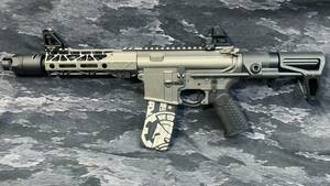 実グリップ付き BAD F15 PDW マルイMWSセラコートカスタム 検）M4 BCM TROY NOVESKE GEISSELE GBB PT