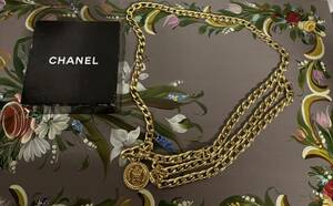 【希少】CHANEL シャネル　チェーンベルト ココマーク ゴールド 小物 ヴィンテージ レディース元箱付き　状態良好