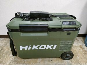 HiKOKI(ハイコーキ) 14.4/18V コードレス冷温庫 -18℃~60℃ 25L ACアダプタ、シガープラグ付 フォレストグリーン UL18DB(NMG) 動作確認済み