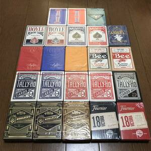 新品 未開封品 トランプ 23個 大量セット まとめ売り / タリホー TALLY-HO Fournier Bee hoyle MONARCHS FATHOM JERRYS PlayFair