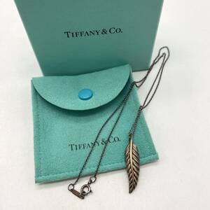 TIFFANY&Co. ティファニー ネックレス フェザーコンビ シルバー&ゴールド アクセサリー P7054