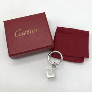 Cartier カルティエ キーリング キーホルダー キューブ ロゴ シルバー 小物 P7158