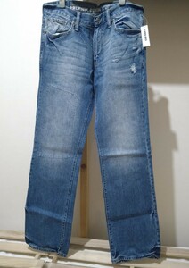 『袋入り未使用タグ付き』 OLD NAVY ブーツカット ジーンズ 30 × 32 オールドネイビー MICRO BLUE PREMIUM DENIM LOW-RISE BOOT-CUT 