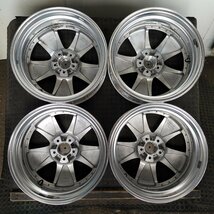 管理番号：S10-238【4本価格】【18x7.5J 5x114.3 ET+43 ハブ73】speed star LXS・マークＸ等・直接引取・適格請求書発行可能_画像9