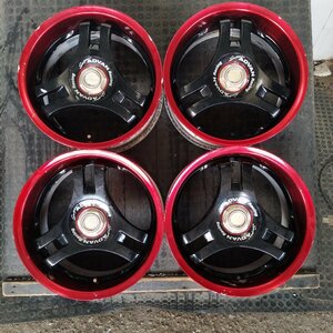 管理番号：S12-24【４本価格】【16x7J 16x8J 5x114.3 ET+25/+38 ハブ73】ADVAN Racing SA3R・前後サイズ違い・適格請求書発行可能