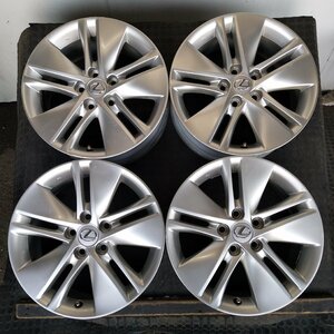 管理番号：Ｓ12-43【4本価格】【17x7J 5x114.3 ET+39 ハブ60】レクサスLEXUS純正・HS250h等・直接引取可能・適格請求書発行可能　