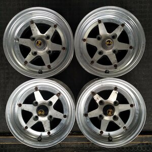 管理番号：S12-54【4本価格】【13×6J 4x114.3 ET+12 ハブ70】SPEED STAR XR4 ロンシャン・旧車等・店頭引取可能・適格請求書発行可能