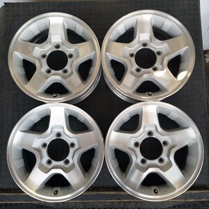 管理番号：S12-69【４本価格】【16x5.5J 5x139.7 ET+22 ハブ108】スズキSUZUKI純正・ジムニー等・店頭直接引取可能・適格請求書発行可能