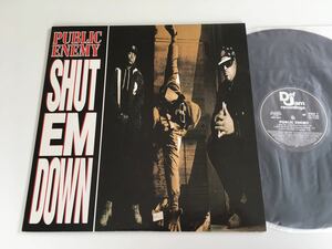 【盤質良好品】Public Enemy / Shut Em Down 日本盤12inch POLYGRAM/LEXINGTON MR061 91年リリース,Pete Rock Mixx他6トラック収録