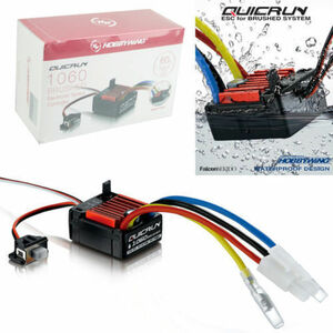 No.001 ☆全天候型 防水☆ QuicRUN-WP-1060-Brushed 60A アンプESC （BEC 3A/6V 内蔵） 1/10用 @A